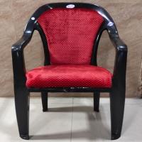 Cushioned Plastic Chair, Heavy-duty armrest, modern