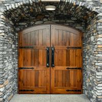 Custom Front Doors, Sidelight & transom, glass patterns