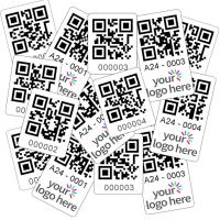 Custom QR Code Labels, Waterproof & Tear-Resistant