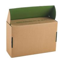 Custom Size Printed Corrugated Box, Dimension-flexible