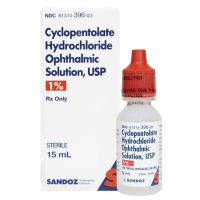 Cyclopentolate Hydrochloride Eye Drops, Anticholinergic