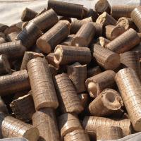 Cylindrical Wood Briquettes Image