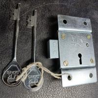 Deadbolt Iron Door Lock, Security usage, silver colour