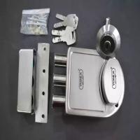 Deadbolt Iron Door Lock, Security usage, silver colour