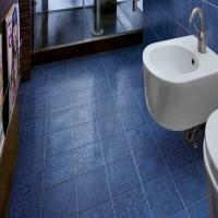 Designer Polished Blue Floor Tile