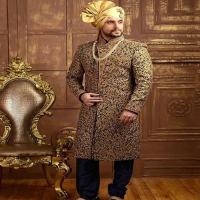 Designer Sherwani For Wedding with Heavy Embroidery Work