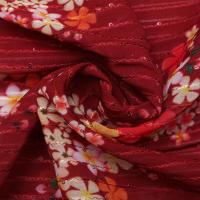 Digital Georgette Embroidered Fabric