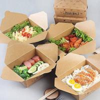 Disposable Cardboard Food Packaging Box, Single-use