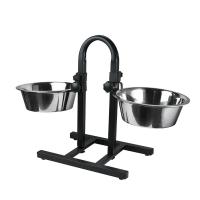 Dog Feeding Bowl Stainless Steel Elevated Adjustable stand