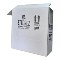 duplex printed corrugated box, double sheet