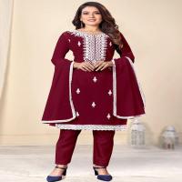 Embroidered Casual Suit