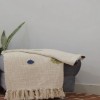 Embroidered Throw Blanket, Organic Cotton