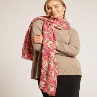 Embroidered Wool Scarf