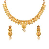 Ethnic Gold Necklace Set