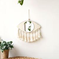 Round Decorative Evil Eye Wall Hanging Antique Mirror