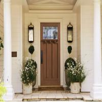 Exterior Front Door, Patterned glass, enhanced security