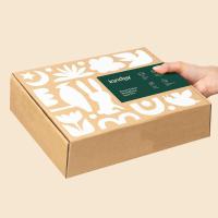 Flat Gift Printed Corrugated Box, Slim rigid panels