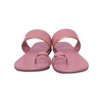 Women Rose Gold Toe Ring Flats One Toe Flat Sandals