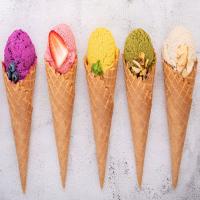 Flavored Ice Cream Cones, Chopped nuts or sprinkles