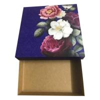 Floral Printed Corrugated Box, Matte floral finish Image