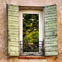 French Wooden Window Shutters, Peek proof teak