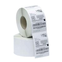 Frosted Barcode Label Roll, Semi-transparent Image