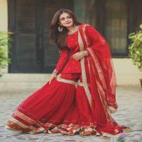 Traditional Luknawi Outfit Gharara Classy Elegant Wear