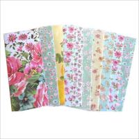 Colorful Handmade Gift Wrapping Paper Printing Floral Design