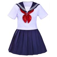Girl's School Uniform Sailor Dress, Military-styled Image