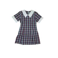 Girls Frock School Uniform, Polyester, multi color
