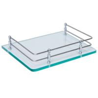 Glass Set Top Box Stand, Wall mounted, 5 mm thickness
