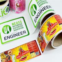 Glossy Finish Sticker Label Printing, High-sheen finish