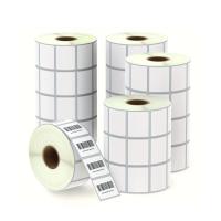 Glossy White Barcode Label Roll, 60mm x 40mm size