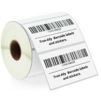 Glossy White Barcode Stickers, Custom sizes