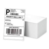 Glossy White Barcode Stickers, Custom sizes