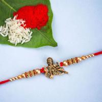 Golden Beads Rakhis 
