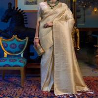 Golden Pallu Saree