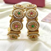 Golden Polki Bangles