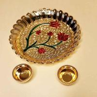 Golden Pooja Thali