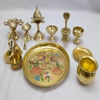 Golden Pooja Thali