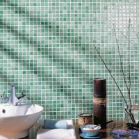 green mosaic wall tiles, Deep forest green tones Image