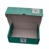 Green Printed Corrugated Box, Eco green biodegradable Image