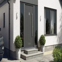Grey Front Door, Exterior surface & smooth interior 