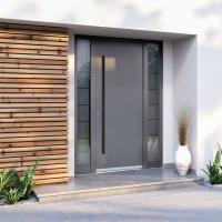 Grey Front Door, Exterior surface & smooth interior 