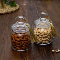 Halo lid Glass Jar, Used for nuts, small size