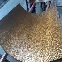 hammered brass sheet, Hand-hammered texture Image