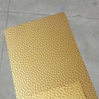 hammered brass sheet, Hand-hammered texture