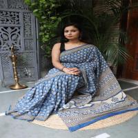 Hand Block Cotton Sarees