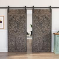 Hand Carved Barn Door, Single standard size 