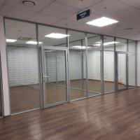 Horizontal Aluminum Partition Door, Powder coated